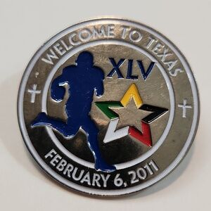 Vintage Super Bowl XLV Welcome to Texas Commemorative Pin February 6 2011